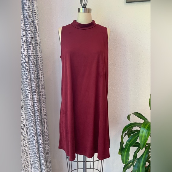 Tiana B. Faux Suede Dress - Picture 1 of 5